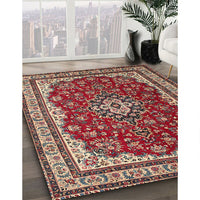 Traditional Camel Brown Medallion Rug, tr18