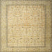 Square Traditional Cinnamon Brown Persian Rug, tr1900