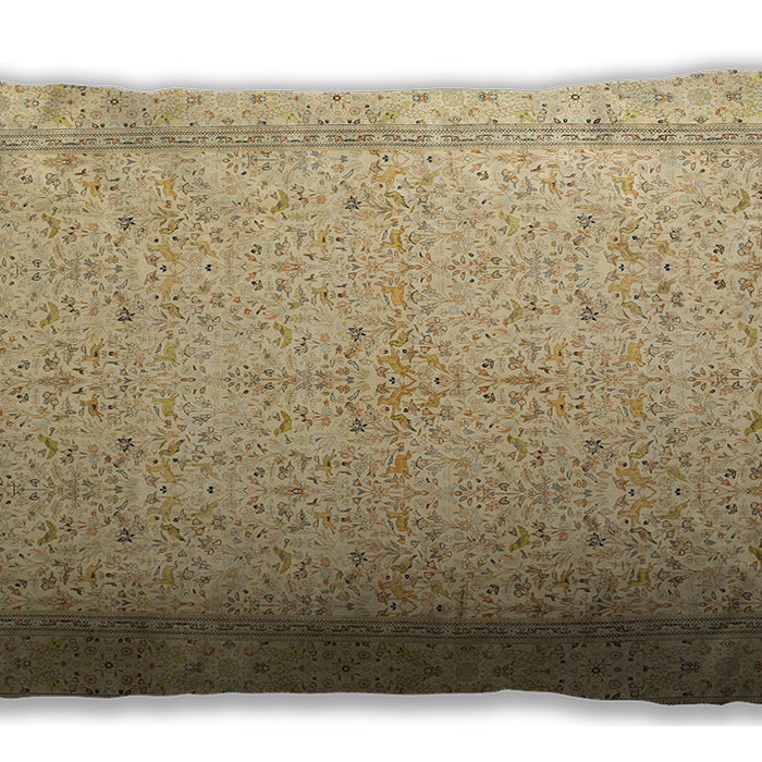 Traditional Classic Rectangular Cinnamon Brown Lumbar Throw Pillow, 13 inch by 19 inch, lbtr1900