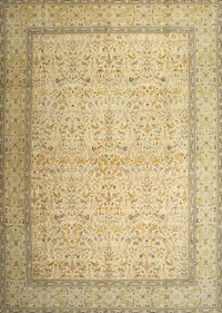 Machine Washable Traditional Cinnamon Brown Rug, wshtr1900