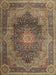 Traditional Copper Green Medallion Rug, tr1901