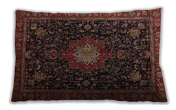 Traditional Classic Rectangular Sienna Brown Lumbar Throw Pillow, 13 inch by 19 inch, lbtr1902