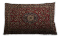 Traditional Classic Rectangular Brown Lumbar Throw Pillow, 13 inch by 19 inch, lbtr1903