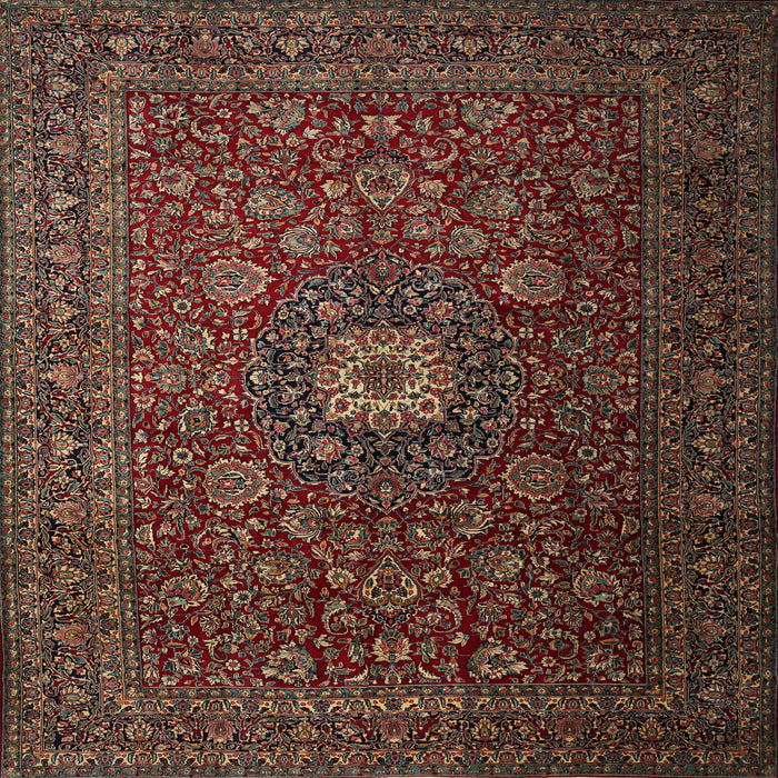 Square Traditional Brown Persian Rug, tr1903