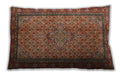 Traditional Classic Rectangular Saffron Red Lumbar Throw Pillow, 13 inch by 19 inch, lbtr1904