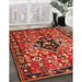 Machine Washable Traditional Red Rug in a Family Room, wshtr1907