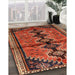 Machine Washable Traditional Tomato Red Rug in a Family Room, wshtr1908