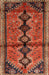 Machine Washable Traditional Tomato Red Rug, wshtr1908