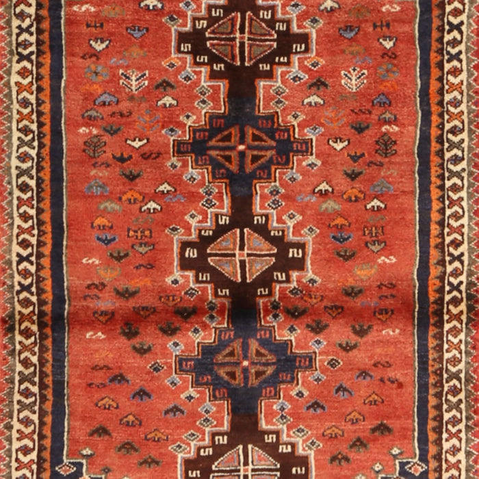 Machine Washable Traditional Tomato Red Rug, wshtr1908