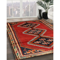Traditional Brown Persian Rug in Family Room, tr1909