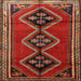 Round Machine Washable Traditional Brown Rug, wshtr1909