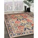 Machine Washable Traditional Chestnut Brown Rug in a Family Room, wshtr190