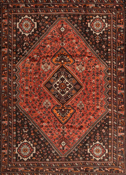 Machine Washable Traditional Maroon Red Rug, wshtr1910