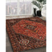 Traditional Maroon Red Persian Rug in Family Room, tr1910