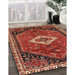 Traditional Rust Pink Persian Rug in Family Room, tr1911