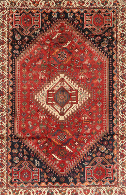 Machine Washable Traditional Rust Pink Rug, wshtr1911