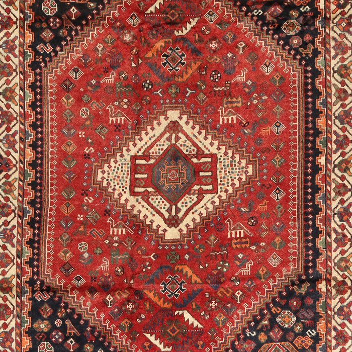 Machine Washable Traditional Rust Pink Rug, wshtr1911