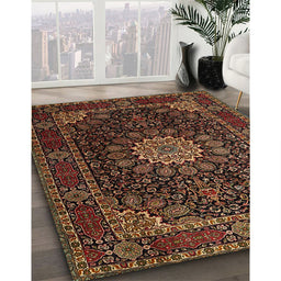 Traditional Red Persian Rug in Family Room, tr1912
