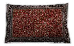 Traditional Classic Rectangular Brown Lumbar Throw Pillow, 13 inch by 19 inch, lbtr1913