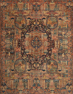 Machine Washable Traditional Bronze Brown Rug, wshtr1915