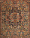 Machine Washable Traditional Bronze Brown Rug, wshtr1915