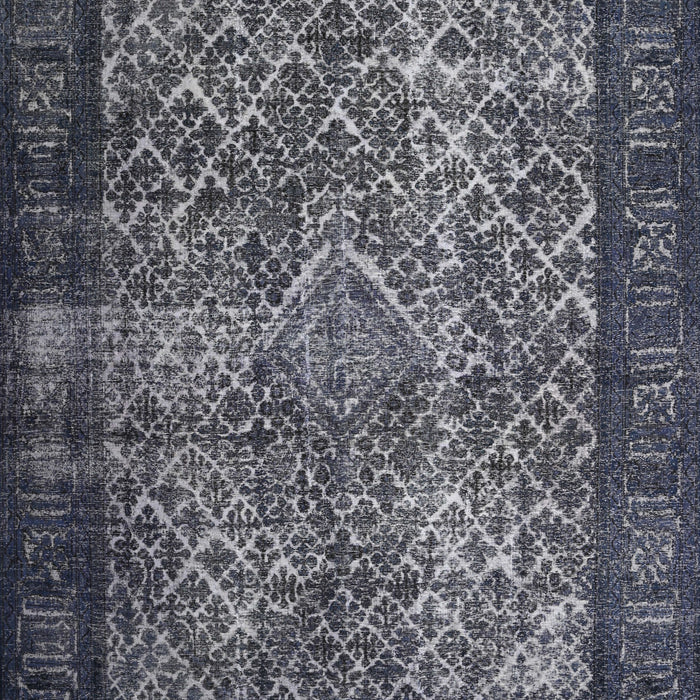 Machine Washable Traditional Silver Gray Rug, wshtr1917