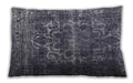 Traditional Classic Rectangular Silver Gray Lumbar Throw Pillow, 13 inch by 19 inch, lbtr1918