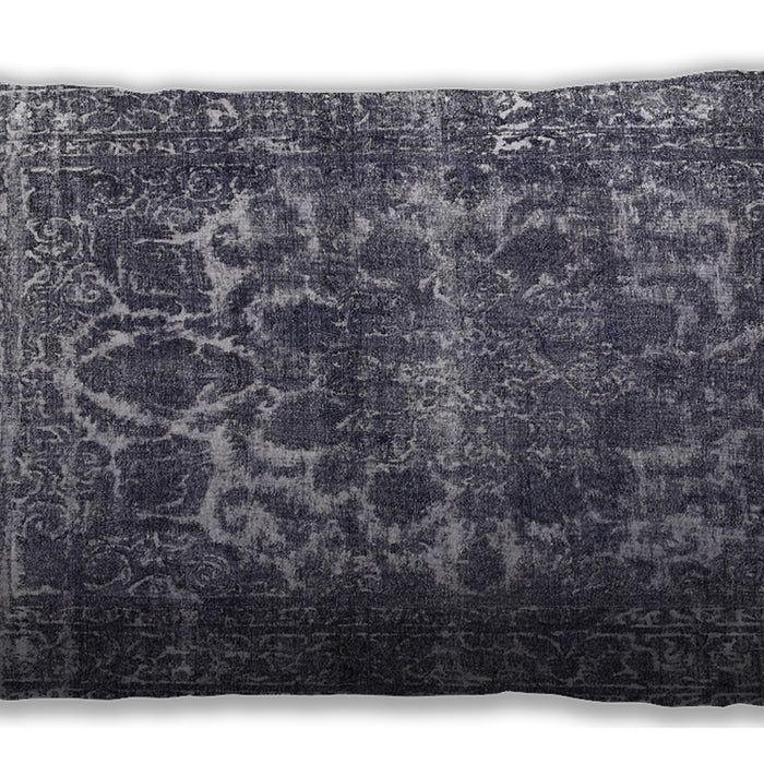 Traditional Classic Rectangular Silver Gray Lumbar Throw Pillow, 13 inch by 19 inch, lbtr1918