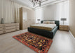 Machine Washable Traditional Light Brown Rug in a Bedroom, wshtr1920