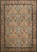 Traditional Metallic Gold Persian Rug, tr1921