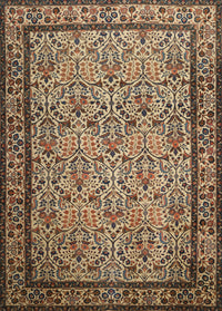 Machine Washable Traditional Metallic Gold Rug, wshtr1921