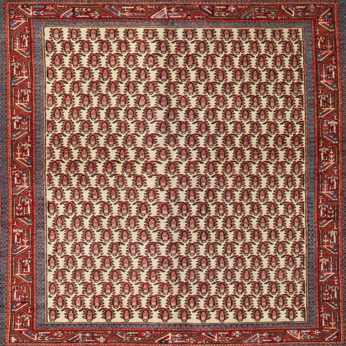 Square Traditional Red Persian Rug, tr1923