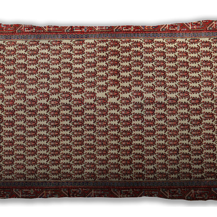 Traditional Classic Rectangular Tomato Red Lumbar Throw Pillow, 13 inch by 19 inch, lbtr1923