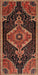 Machine Washable Traditional Red Rug, wshtr1924