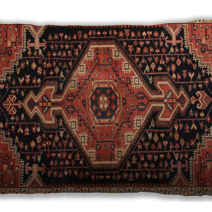 Traditional Classic Rectangular Red Lumbar Throw Pillow, 13 inch by 19 inch, lbtr1924