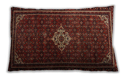 Traditional Classic Rectangular Chestnut Brown Lumbar Throw Pillow, 13 inch by 19 inch, lbtr1925