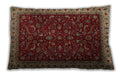 Traditional Classic Rectangular Crimson Red Lumbar Throw Pillow, 13 inch by 19 inch, lbtr1928