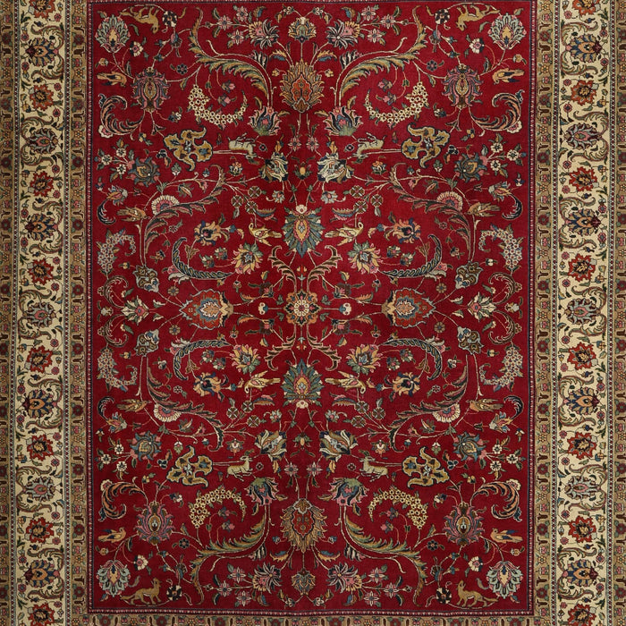 Traditional Crimson Red Persian Rug, tr1928