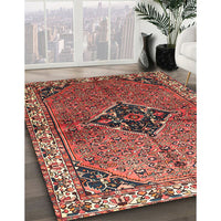 Traditional Orange Salmon Pink Persian Rug, tr192