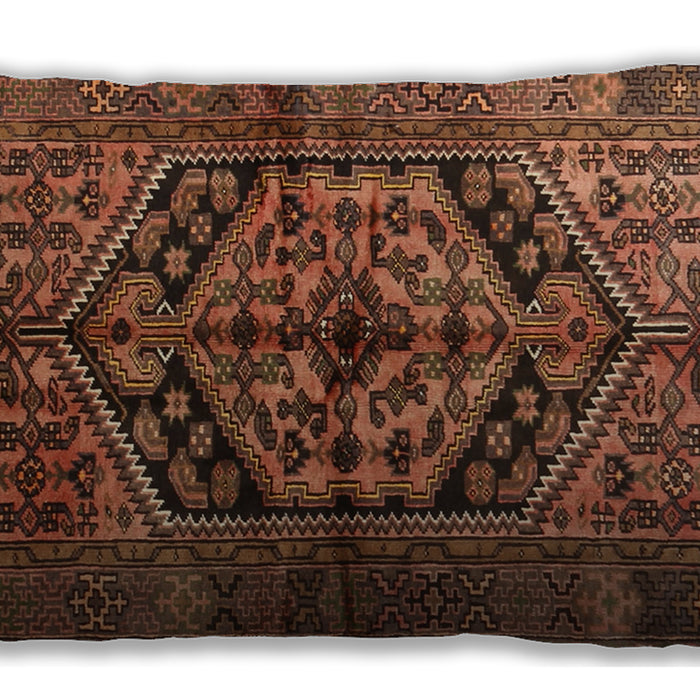 Traditional Classic Rectangular Red Brown Lumbar Throw Pillow, 13 inch by 19 inch, lbtr1931