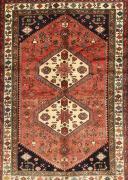 Machine Washable Traditional Tomato Red Rug, wshtr1932