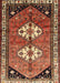 Machine Washable Traditional Tomato Red Rug, wshtr1932