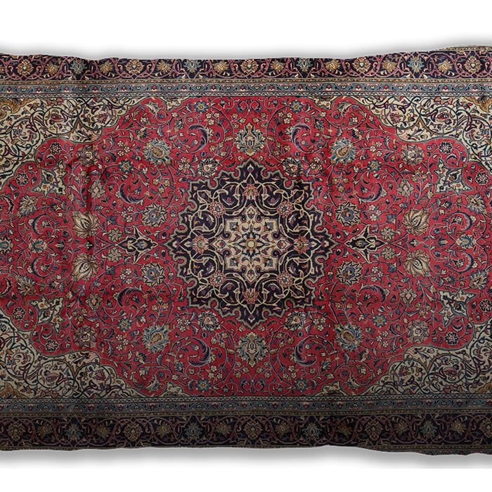 Traditional Classic Rectangular Brown Red Lumbar Throw Pillow, 13 inch by 19 inch, lbtr1934