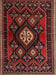 Machine Washable Traditional Sepia Brown Rug, wshtr1936