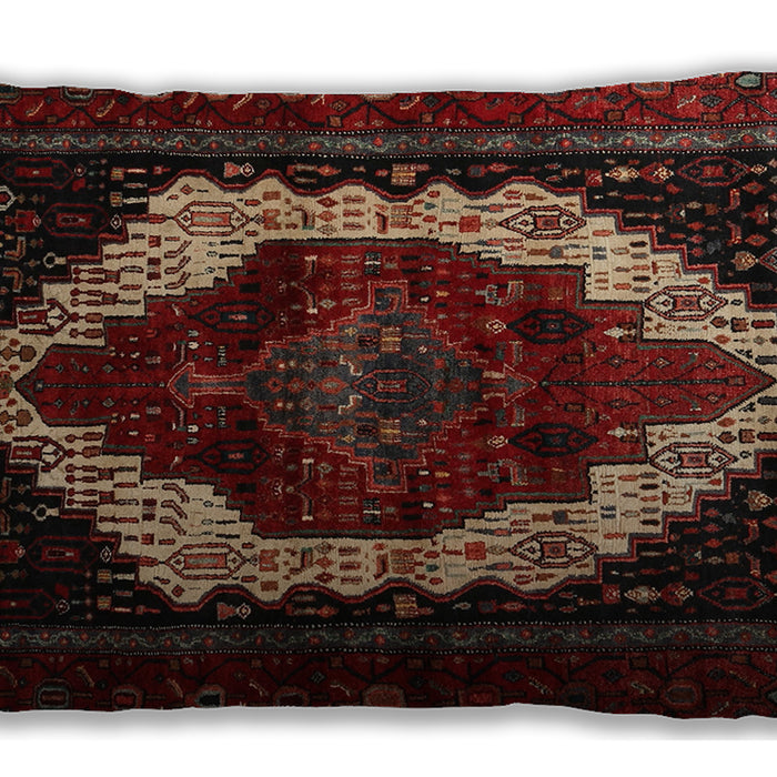 Traditional Classic Rectangular Sepia Brown Lumbar Throw Pillow, 13 inch by 19 inch, lbtr1939