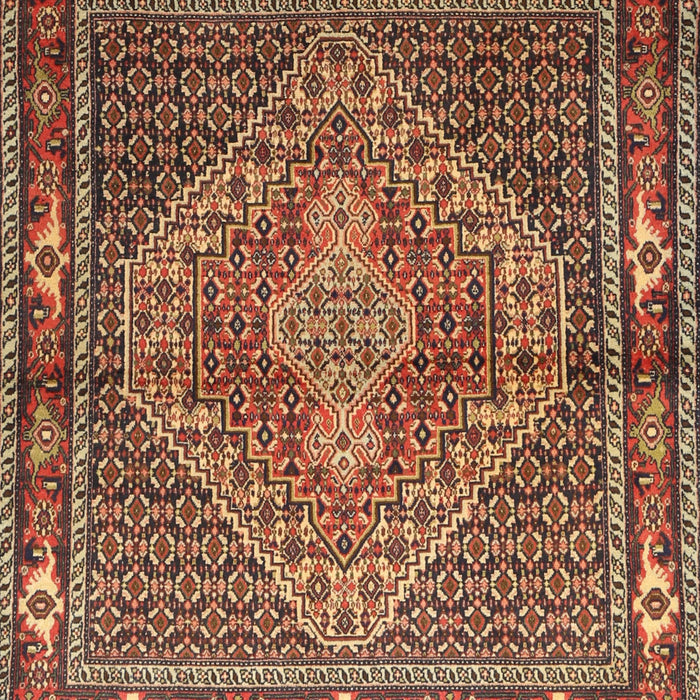 Traditional Saffron Red Persian Rug, tr1940