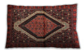Traditional Classic Rectangular Saffron Red Lumbar Throw Pillow, 13 inch by 19 inch, lbtr1941