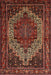 Machine Washable Traditional Gold Brown Rug, wshtr1942