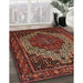 Traditional Gold Brown Persian Rug in Family Room, tr1942