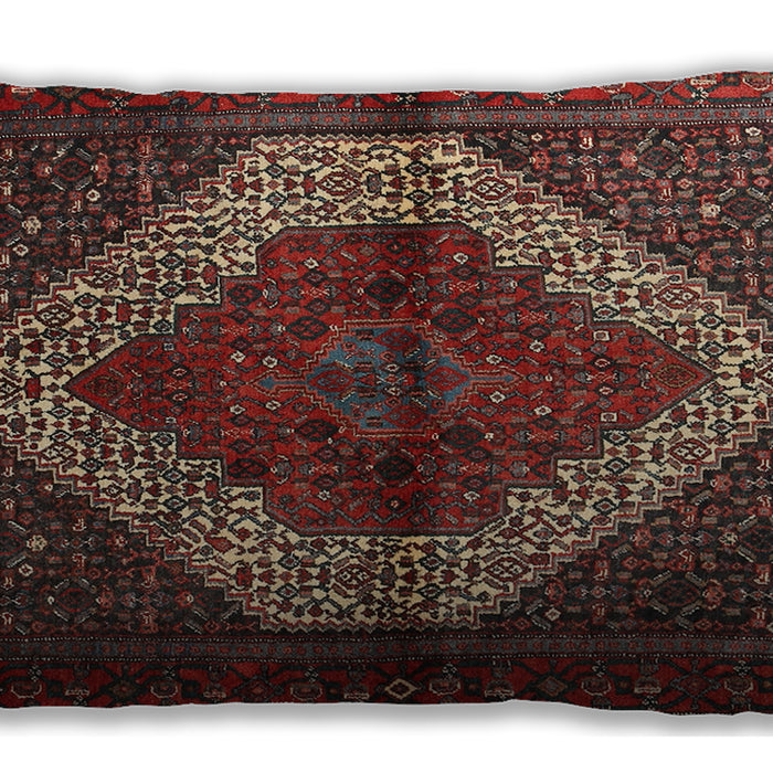 Traditional Classic Rectangular Brown Lumbar Throw Pillow, 13 inch by 19 inch, lbtr1943